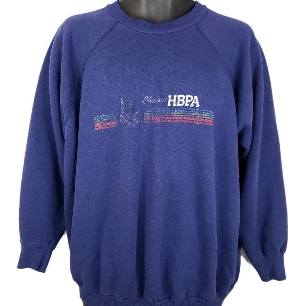 Chicago HBPA Sweatshirt Vintage 80s Horsemens Benevolent & Protective Assoc